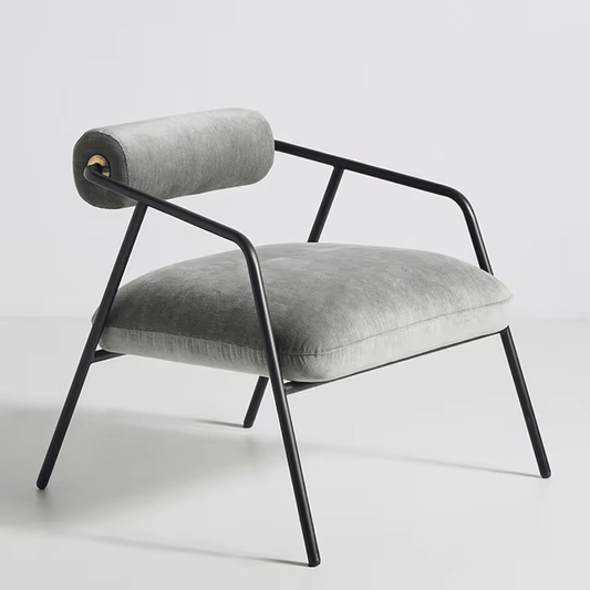 Office Leisure Velvet Metal Lounge Armchair Living Room Nordic Sofa Chaises Home Furniture