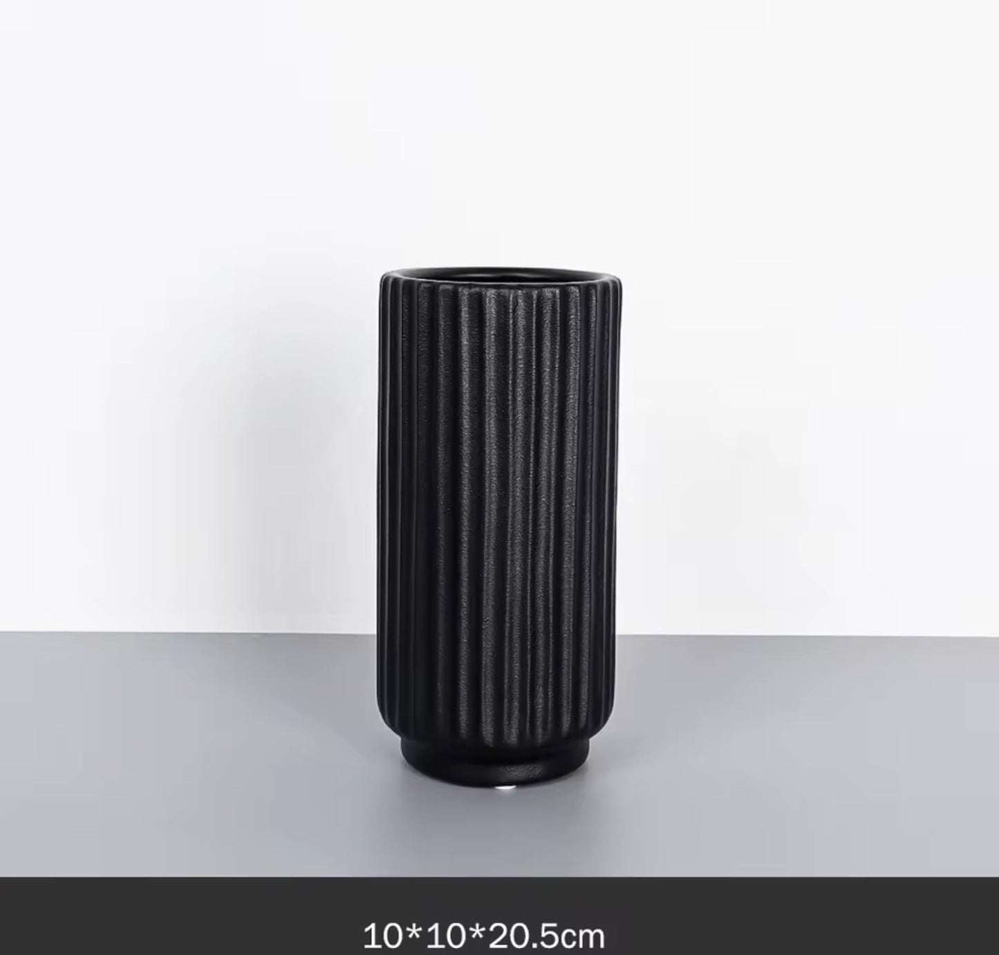 Matte Black Vase