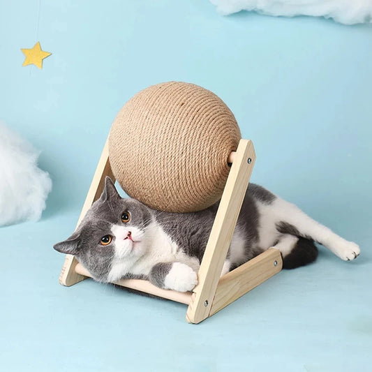 Scratch Ball Sisal Rope Climbing Board Cat Scratching Pet Toy