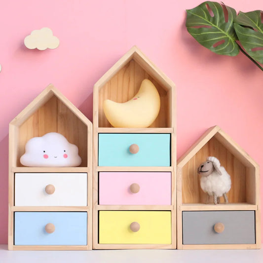 Bookshelf for Kids Bookshelf with Drawers Colorful Bookshelf