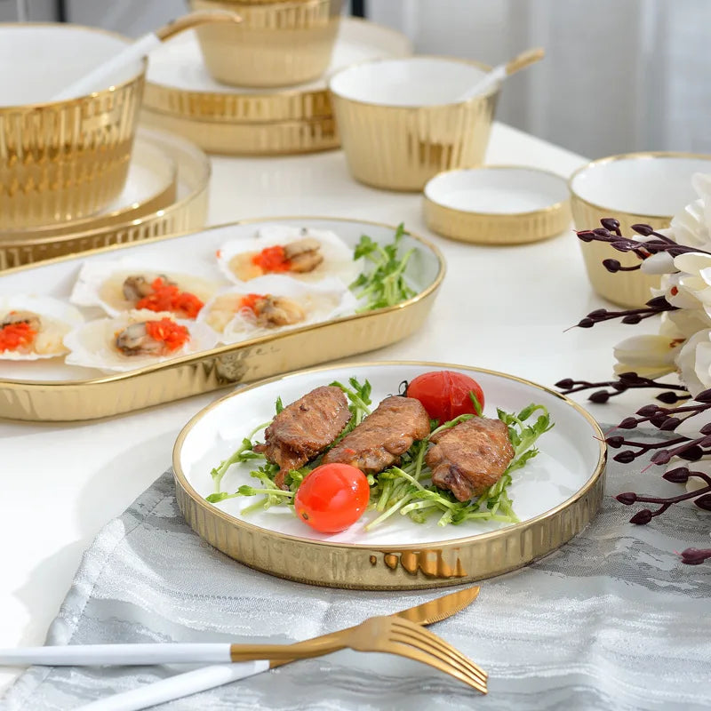 Butterscotch Royal Ceramic Serve Set Serveware