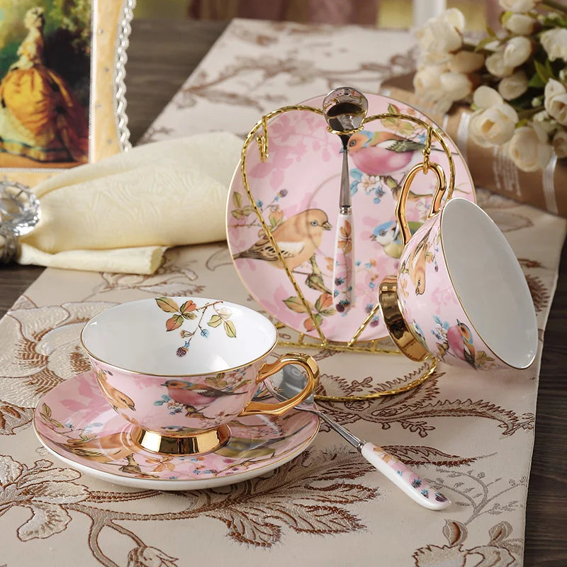 Elegant Tea Set Pink Tea Set Premium Coffee and Mug Set