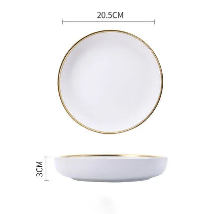Delta Gold Rimmed Dinnerware Collection