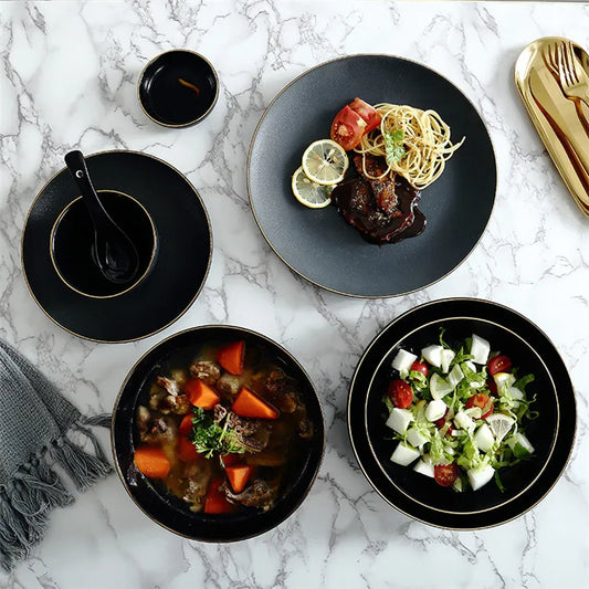 Matte Black Dinnerware