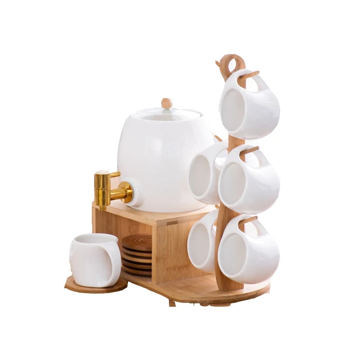 White Beverage Dispenser - Juice Dispenser