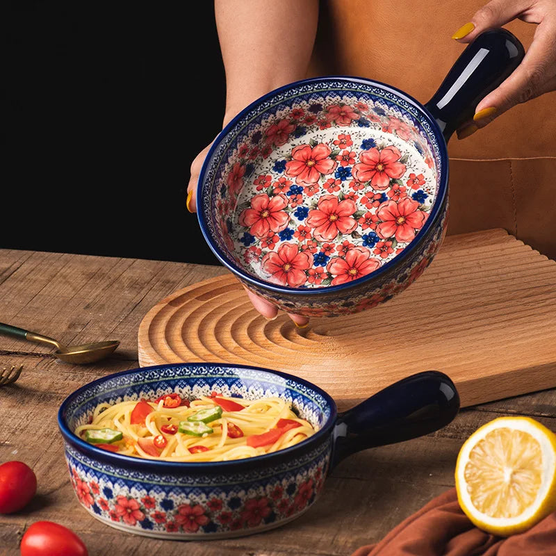 Ceramic Baking Dish - Boho Style