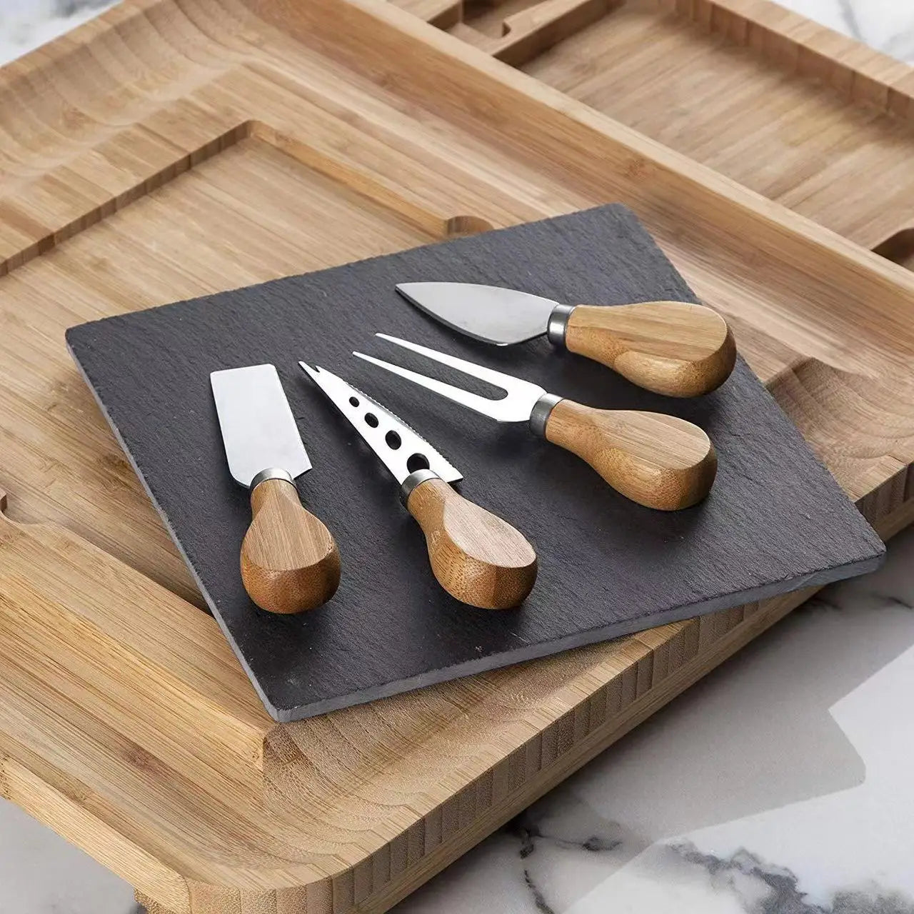 Charcuterie Board with Drawer Premium Cheese Board