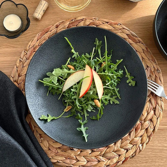 Black Dinner Plates Porcelain Dinnerware