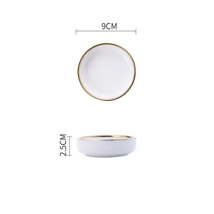 Delta Gold Rimmed Dinnerware Collection