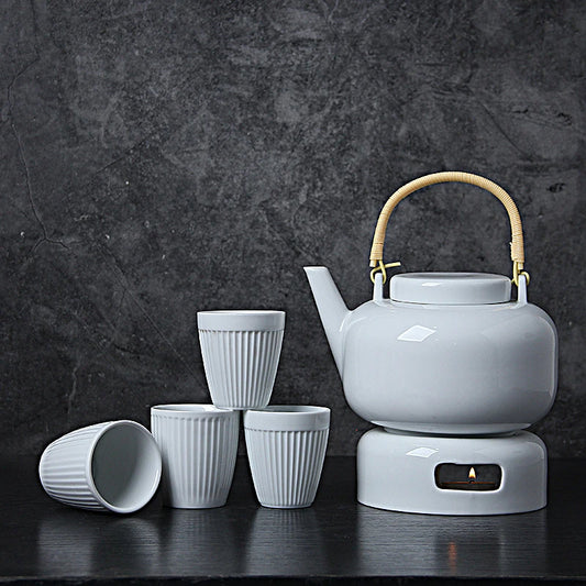 Premium Tea Set Modern White Tea Set