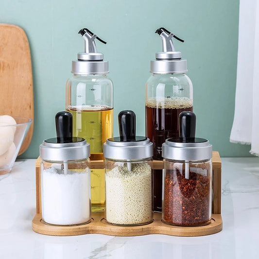 Aura Spice & Cruet Set - Condiment Tray