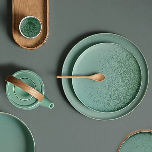 Green Matte Dinner Set