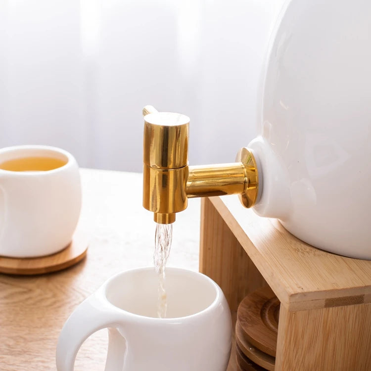 White Beverage Dispenser - Juice Dispenser