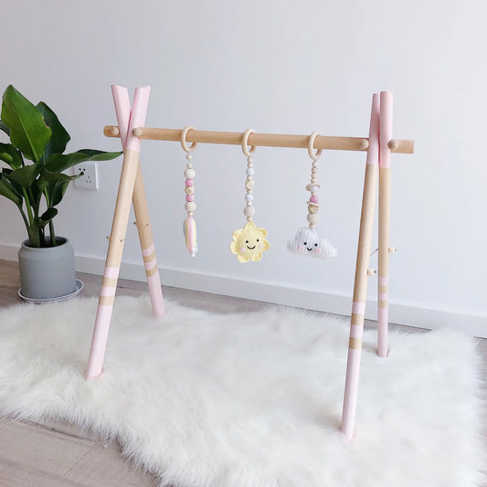 Wooden Baby Gym Infant Gym Natural Wood