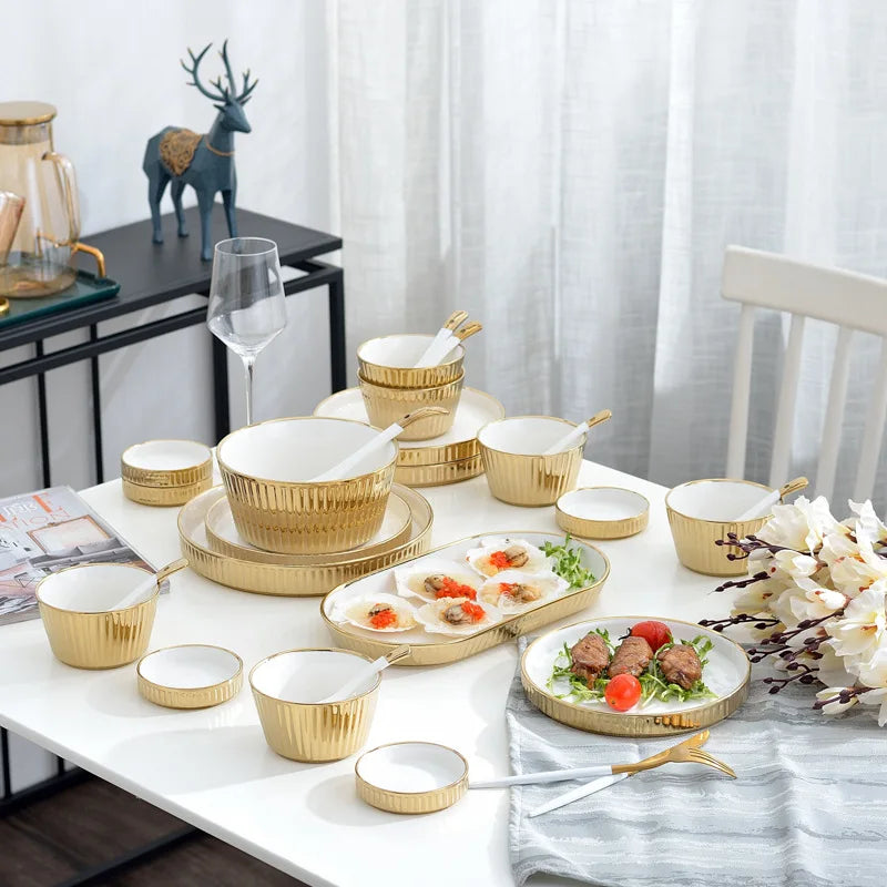 Butterscotch Royal Ceramic Serve Set Serveware