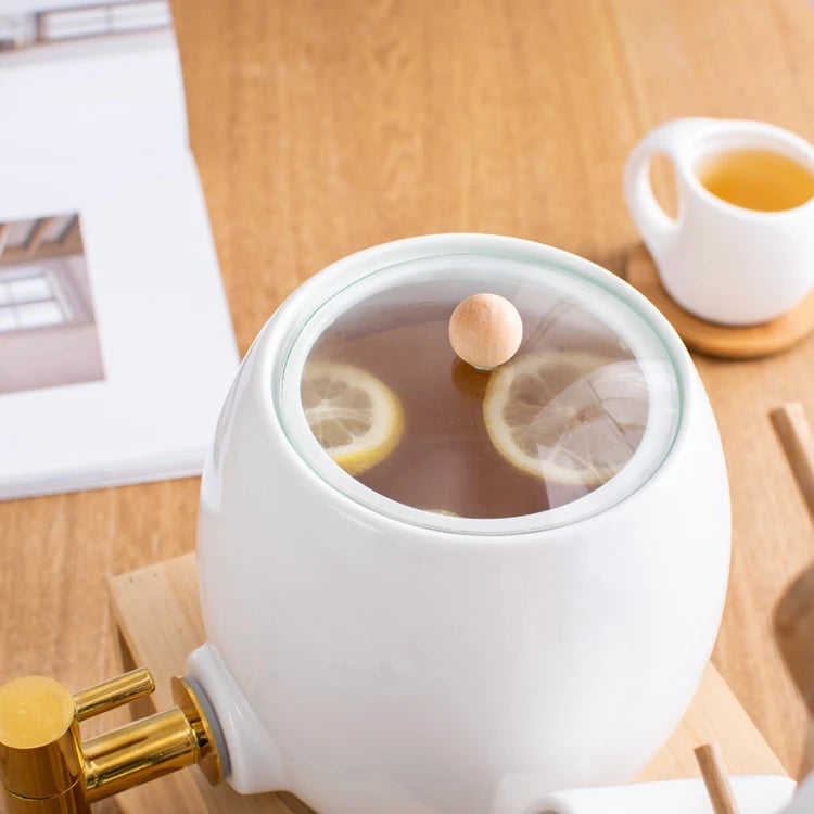 White Beverage Dispenser - Juice Dispenser