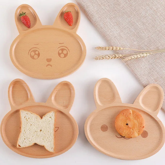 Wooden Plates for Kids