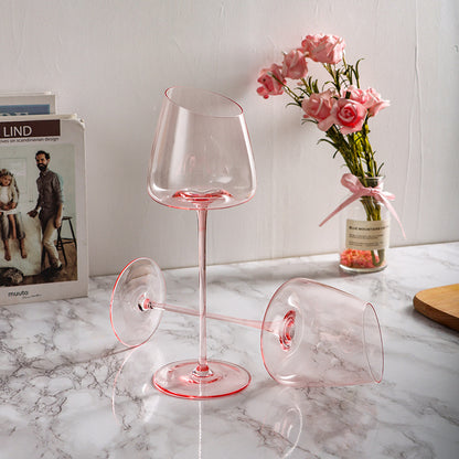 Pink Wine Glasses Elegant Wine Glasses Premium Wine Glasses