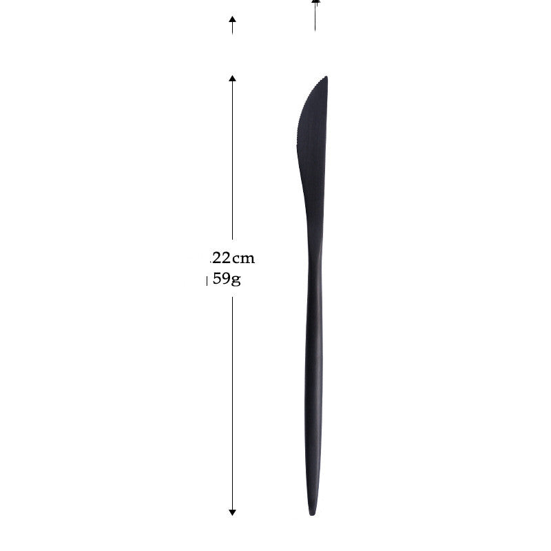 Black Flatware Black Cutlery Modern Cutlery