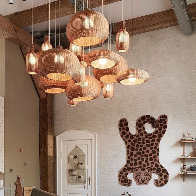 Aurville Rattan Pendant Light