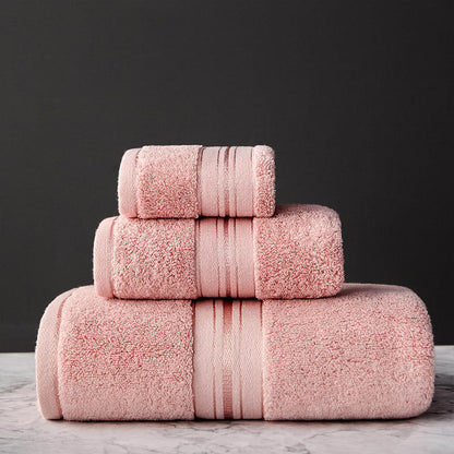 Bassett Thick Cotton Pink Bath Towels