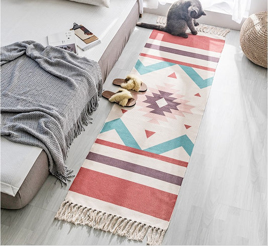 Boho Area Rug Hand Woven Rug Bohemian Rug