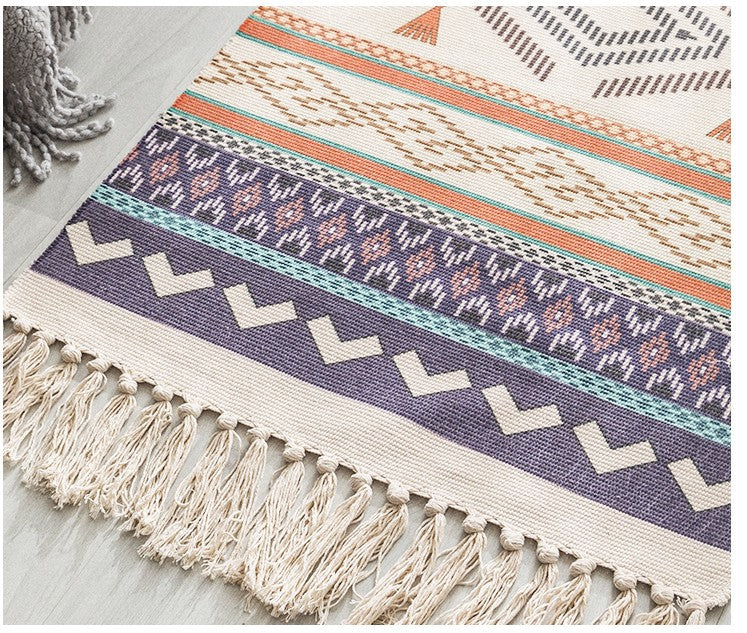 Boho Area Rug Hand Woven Rug Bohemian Rug