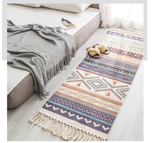 Boho Area Rug Hand Woven Rug Bohemian Rug