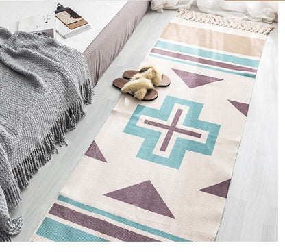 Boho Area Rug Hand Woven Rug Bohemian Rug