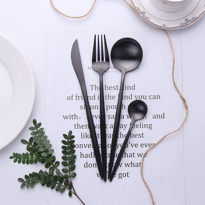 Black Flatware Black Cutlery Modern Cutlery