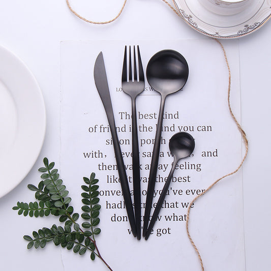 Black Flatware Black Cutlery Modern Cutlery