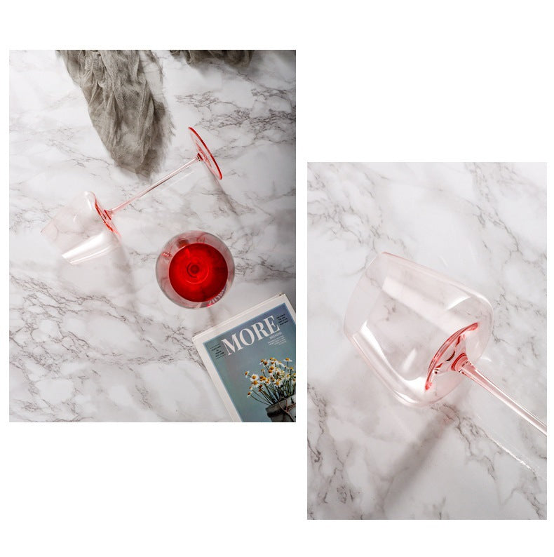 Pink Wine Glasses Elegant Wine Glasses Premium Wine Glasses