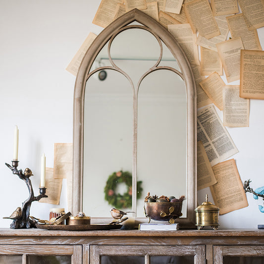 Rustic Wall Mirror Vintage Wall Decor Mirror
