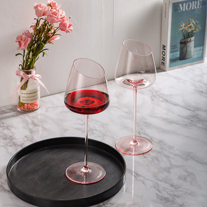 Pink Wine Glasses Elegant Wine Glasses Premium Wine Glasses