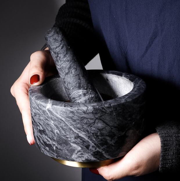 Premium Marble Mortar and Pestle