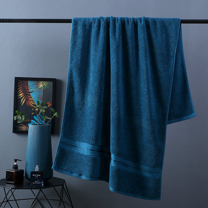 Bassett Thick Cotton Dark Blue Bath Towels