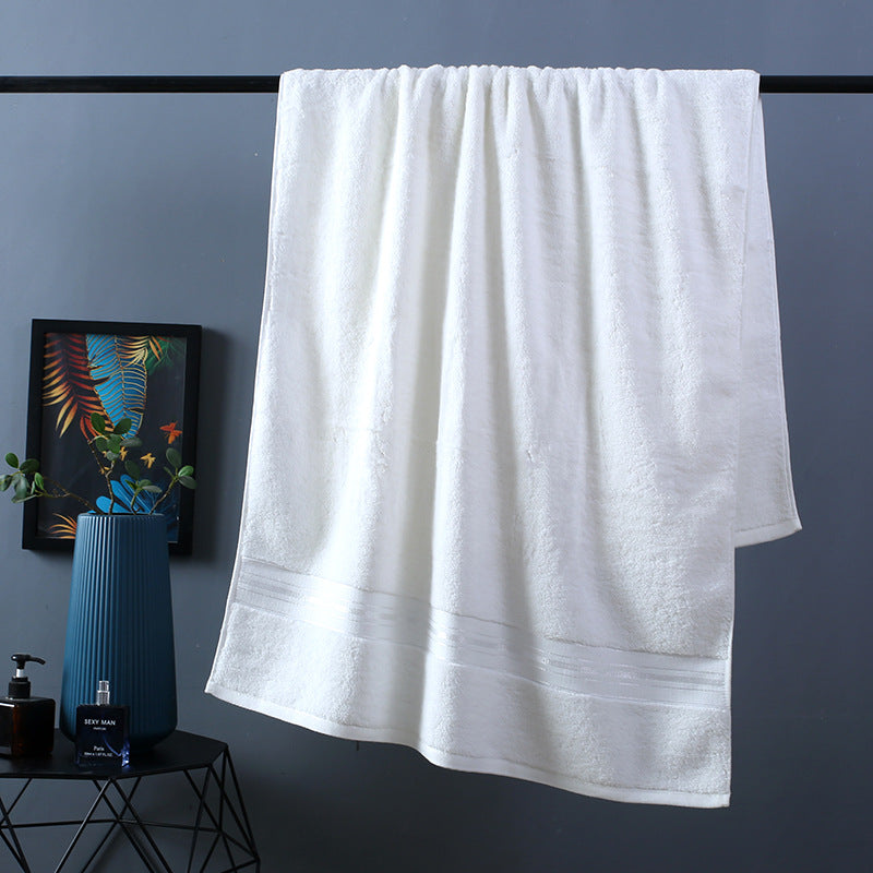 Bassett Thick Cotton White Bath Towels