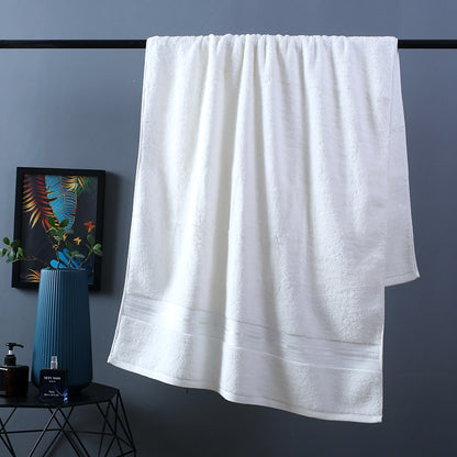 Bassett Thick Cotton White Bath Towels