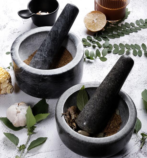 Premium Marble Mortar and Pestle