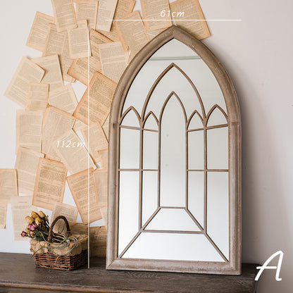 Rustic Wall Mirror Vintage Wall Decor Mirror