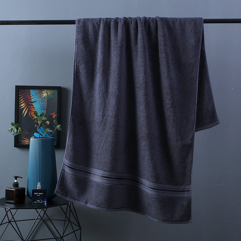 Bassett Thick Cotton Blue Bath Towels