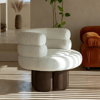Swain Bouclé Sofa with Footstool Set