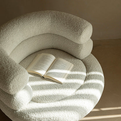 Swain Bouclé Sofa with Footstool Set