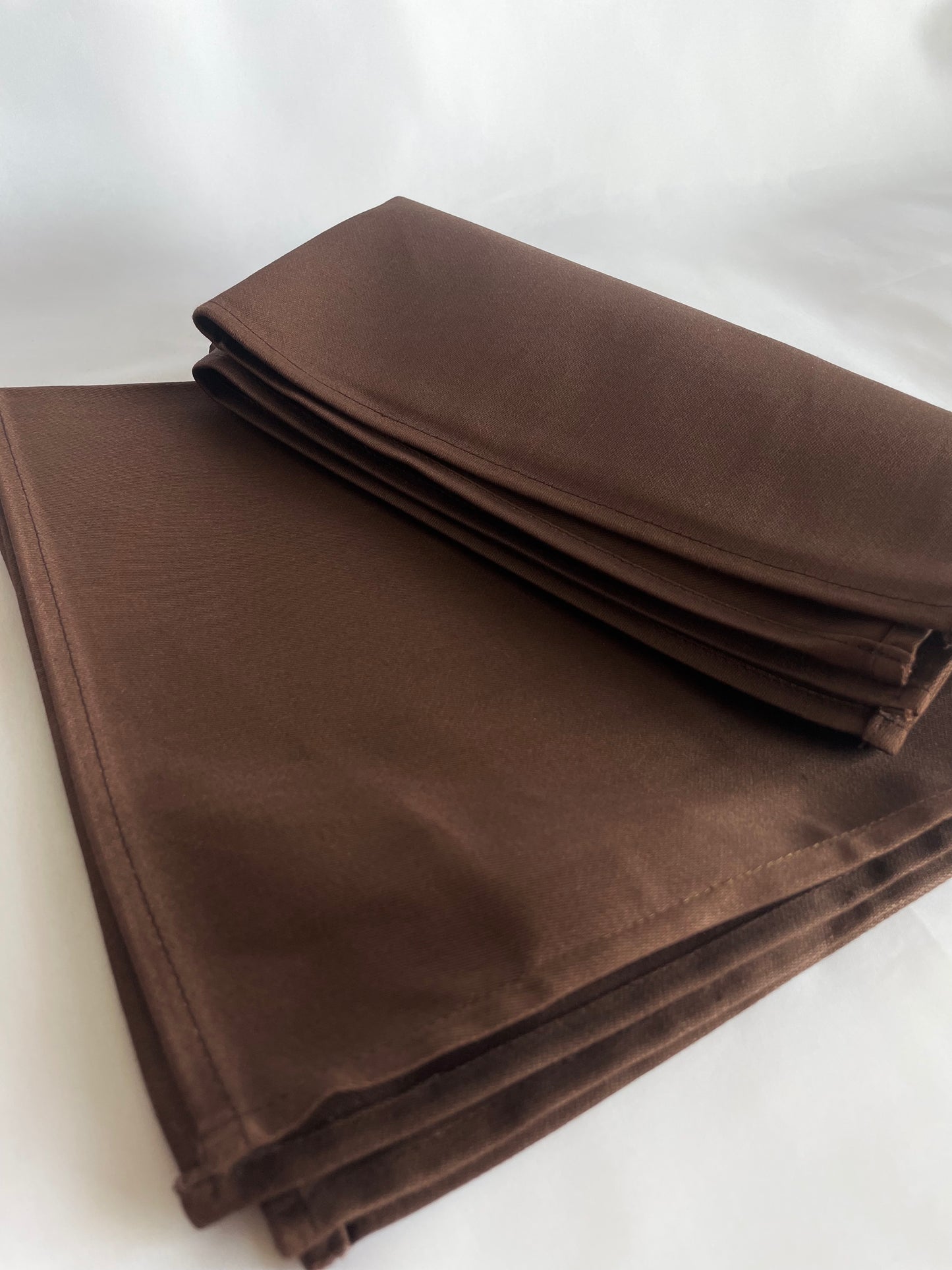 Zinnwaldite Brown Cotton Table Napkins Deep Brown Cloth Napkin