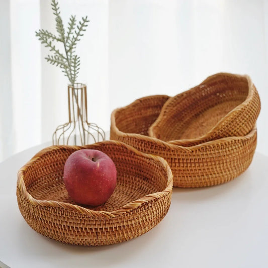 Wicker Baskets Storage Trays Rattan Trays