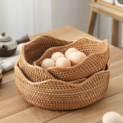 Wicker Baskets Storage Trays Rattan Trays