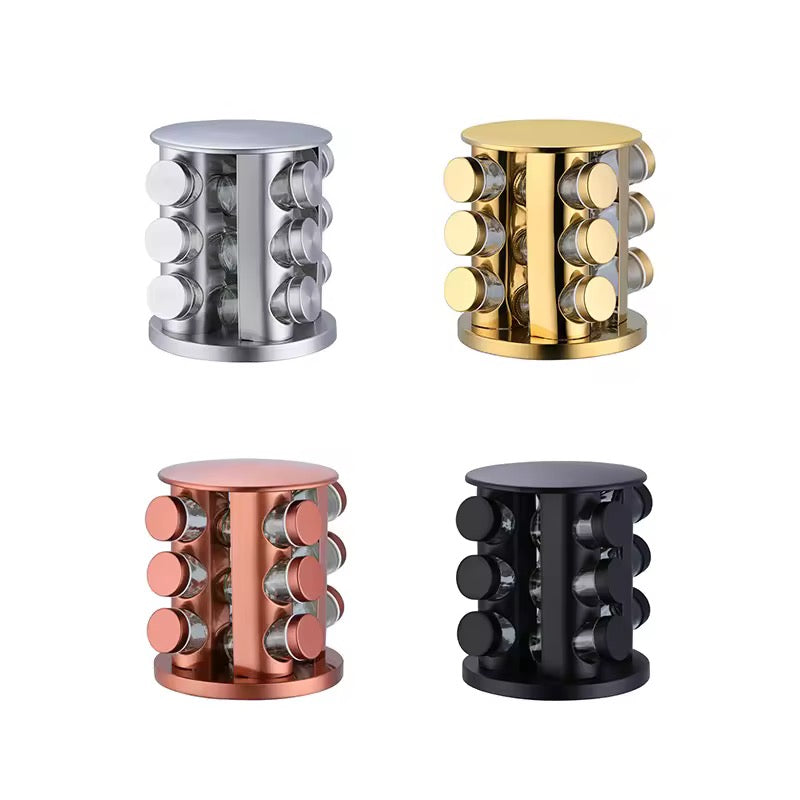 Premium Rotatable Spice Rack Set