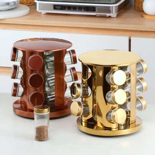 Premium Rotatable Spice Rack Set