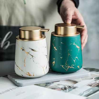 Elegant Ceramic Soap Dispenser Liquid Soap Dispenser Bathroom Accessories