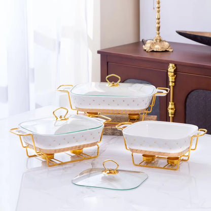 Elegant Ceramic Chafing Dish